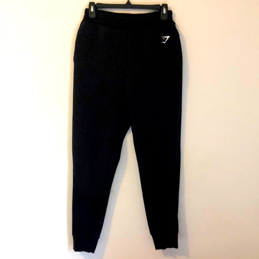 Gymshark Joggers. VGUC. Highwaisted. Heavy Tee Material. Small. Cotton Poly Mix
